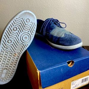 G.H. Bass Blue Oscar II in suede leather Size 10-1/2”